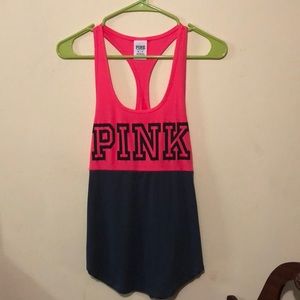 Victoria secret pink racer back workout tank top